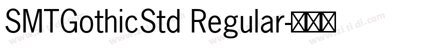 SMTGothicStd Regular字体转换
